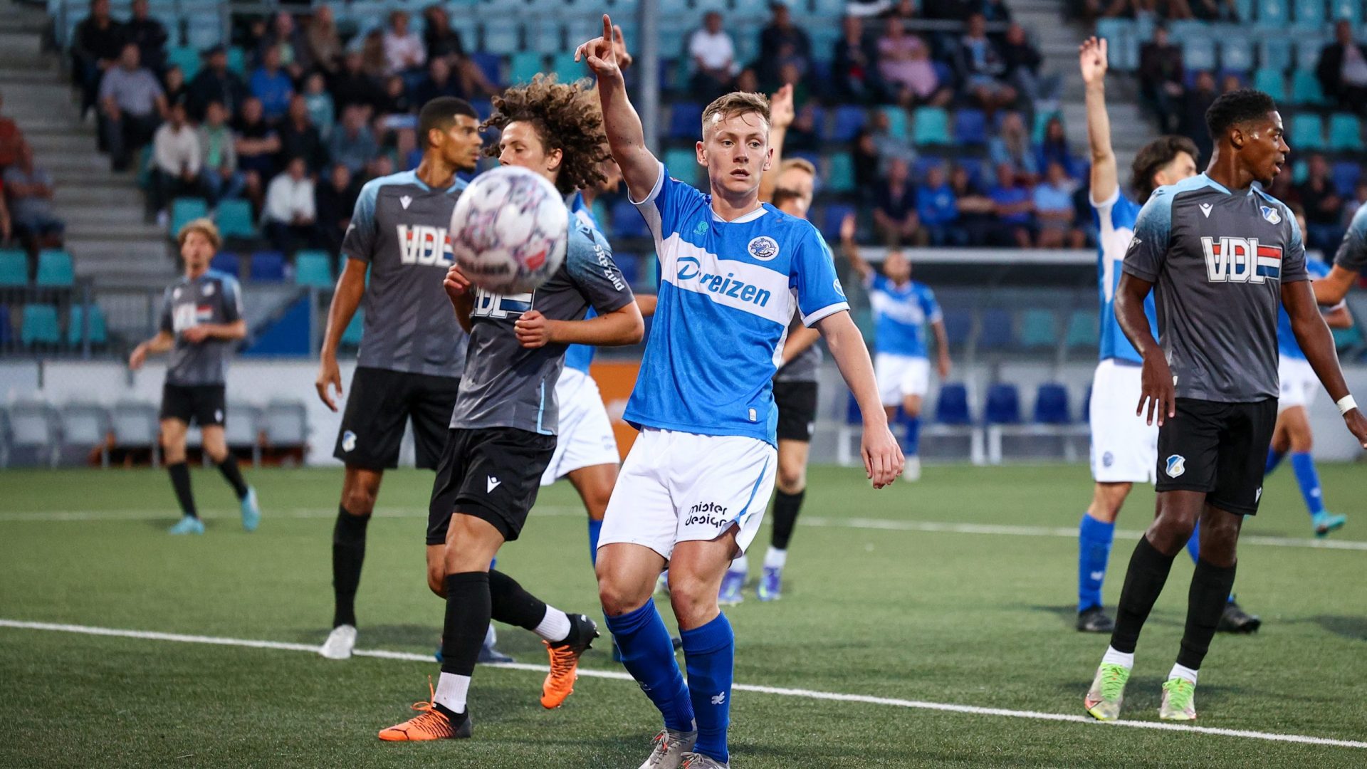 S-HERTOGENBOSCH,05-08-2022,Stadium De Vliert,Dutch Football Keuken Kampioen Divisie season 2022 / 2023,FC Den Bosch player Dino Halilovic during the match Den Bosch - Eindhoven