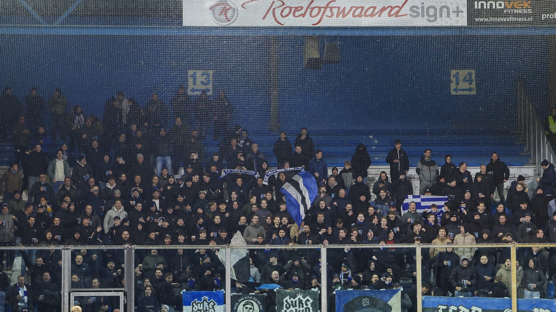 DOETINCHEM, Stadium De Vijverberg, 07-02-2025 , season 2024 / 2025 , Dutch Keuken Kampioen Divisie. during the match De Graafschap - Den Bosch, final result 1-0, fans FC Den Bosch