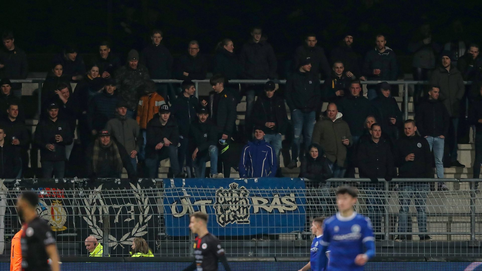 ROTTERDAM, 04-03-2022 , Van Donge en De Roo Stadion , Dutch Keuken Kampioen Divisie  football Season 2021 / 2022 , Excelsior - Den Bosch ,   away supporters in the branch ready to support Den Bosch