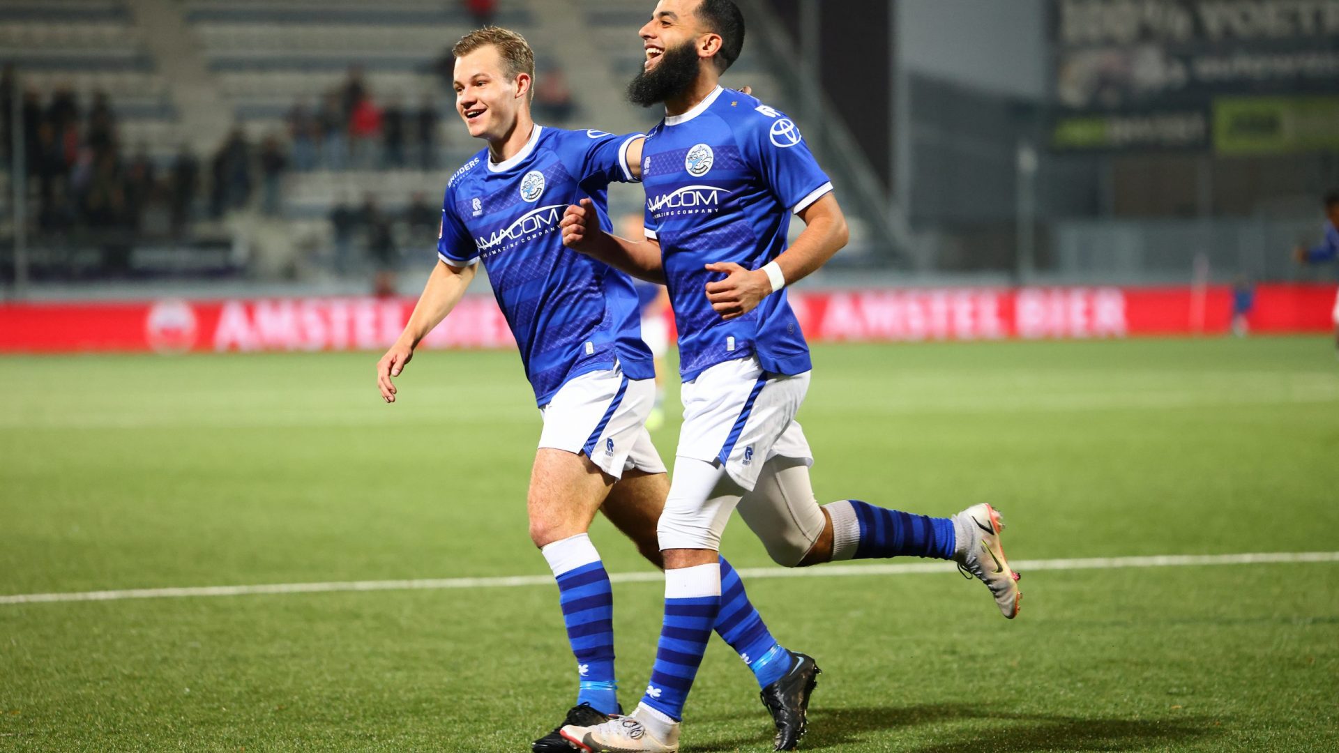 Den Bosch, 15-10-2021 , Stadium De Vliert , season 2021 / 2022 , Dutch Football Keuken Kampioen Divisie. FC Den Bosch player Soufyan Ahannach celebrating his goal 1-0 during the match Den Bosch - Almere City