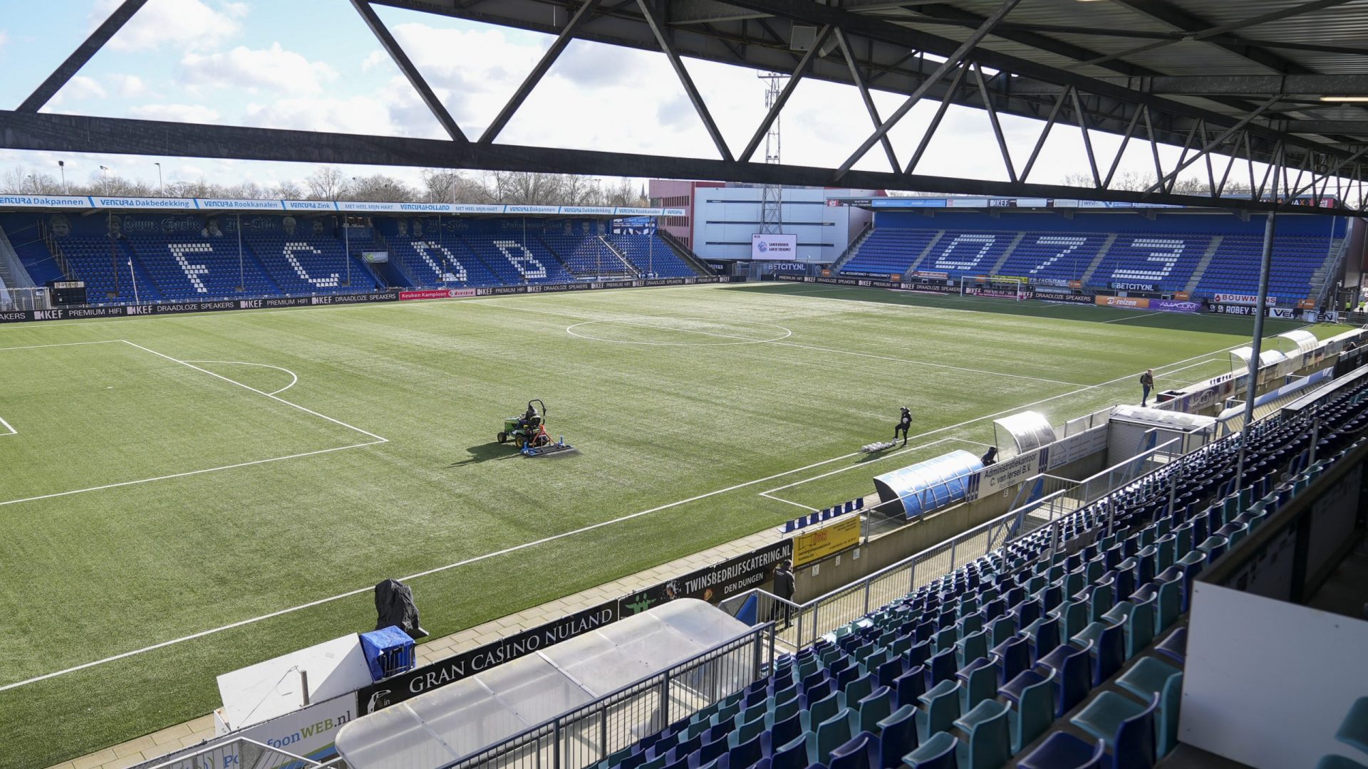 DEN BOSCH, 26-02-2023, Stadion De Vliert . Dutch football Keuken Kampioen Divisie , season 2022 - 2023. Game between Den Bosch and ADO . Stadium overview before the match